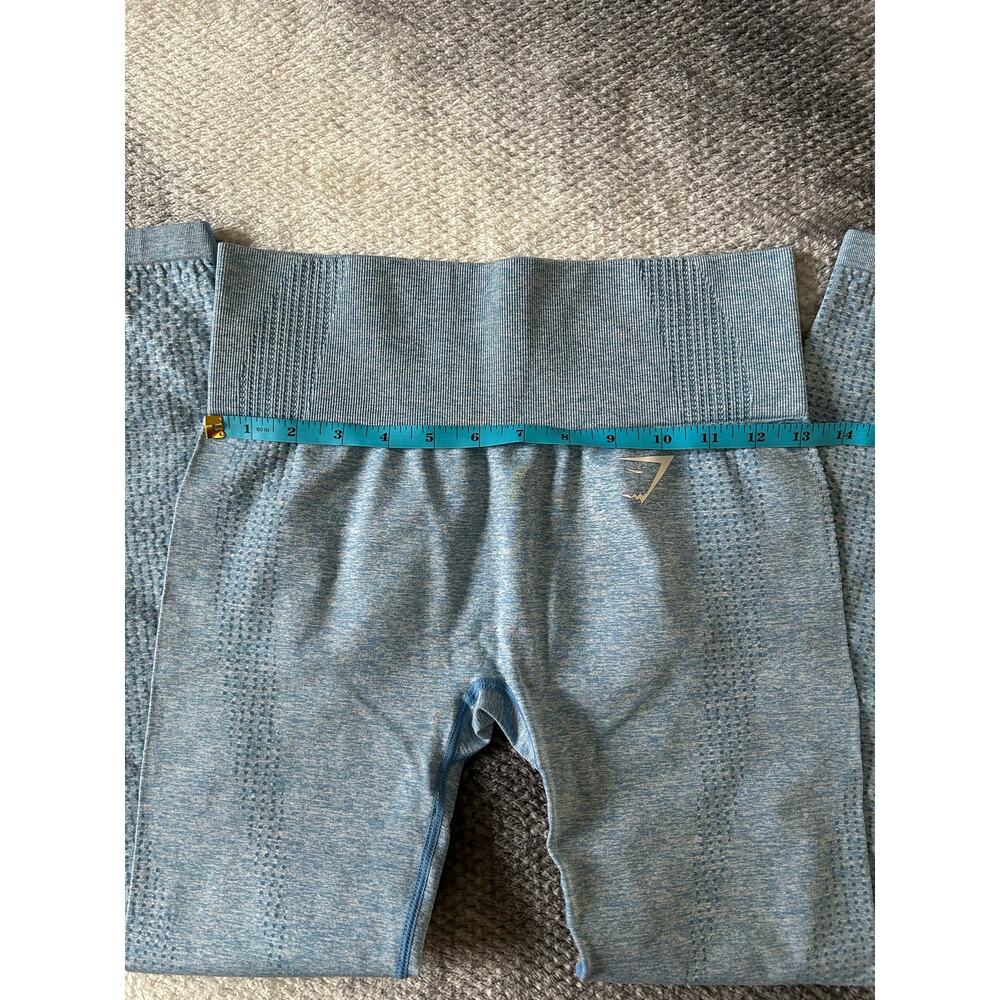 Gymshark Vital Seamless 2.0 Evening Blue Marl 7/8 Length Leggings Size Small - Picture 7 of 10